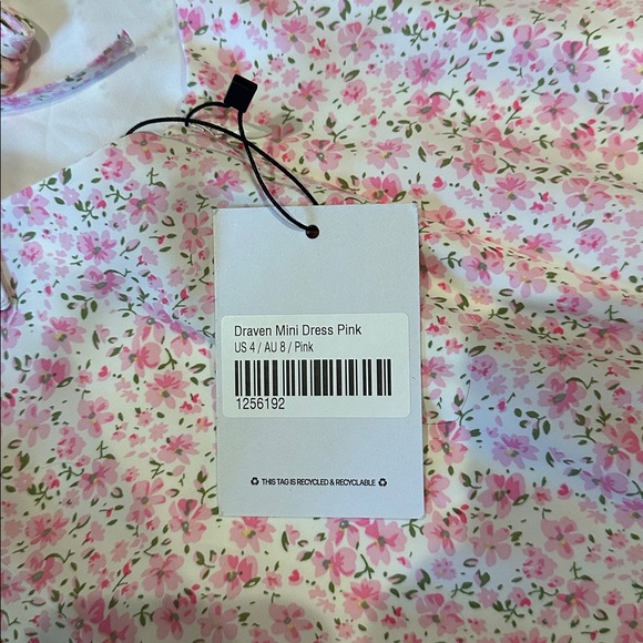 Princess Polly NWT Women’s Draven Mini Dress Pink Size 4 - Picture 5 of 5